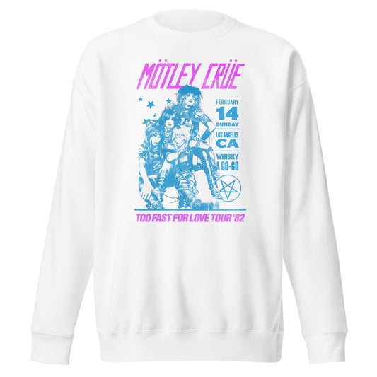 Motley Crue Fast Love Mens Sweatshirt White