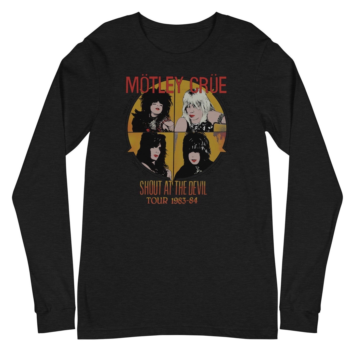 Motley Crue Always on Tour Mens Long Sleeve Shirt Black