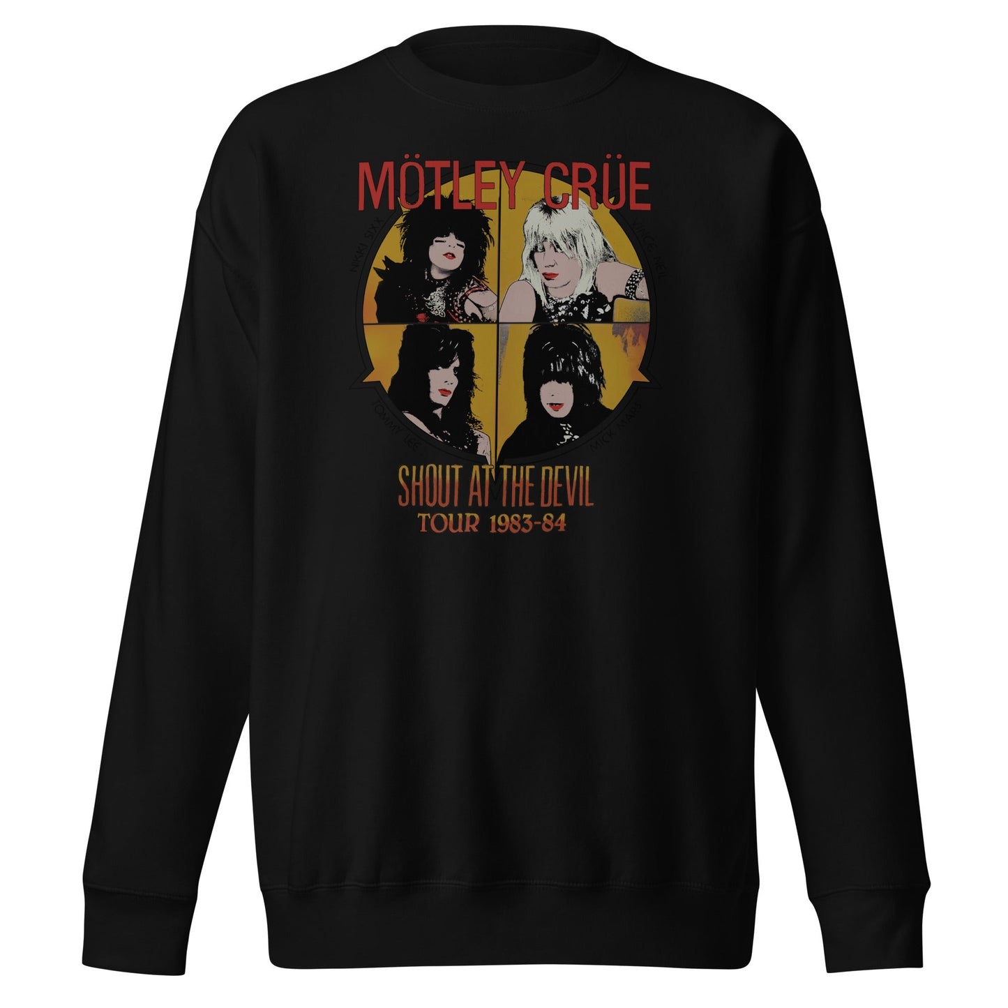 Motley Crue Always on Tour Mens Sweatshirt Black