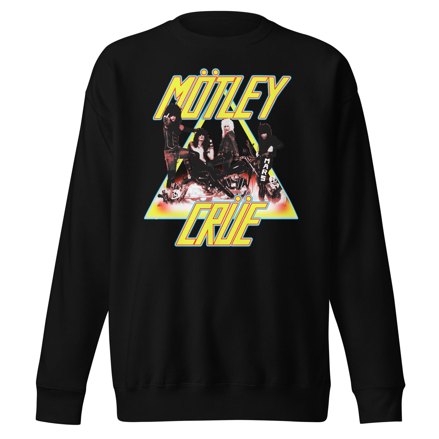 Motley Crue Triangle Logo Mens Sweatshirt Black