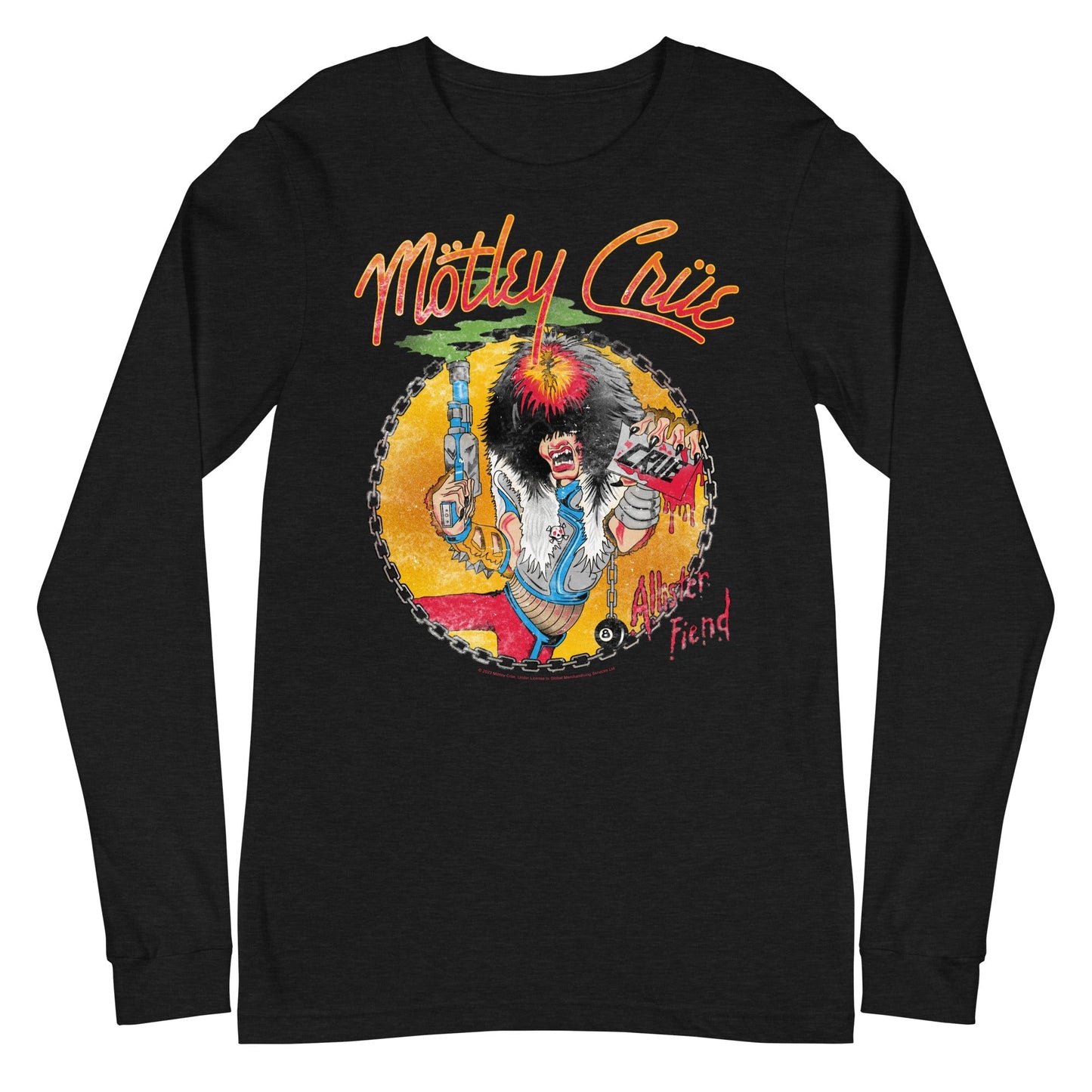 Motley Crue Allister Fiend Mens Long Sleeve Shirt Black