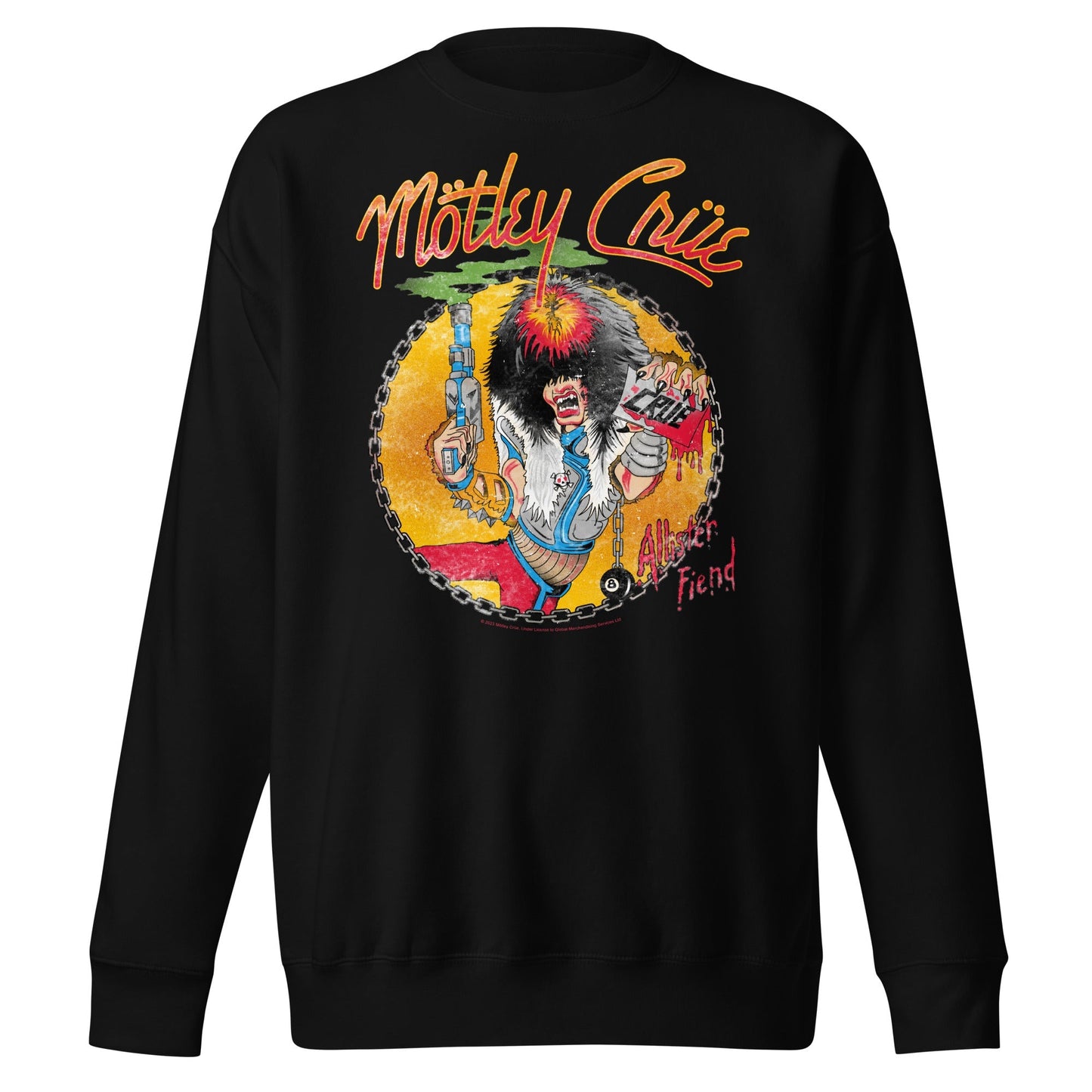 Motley Crue Allister Fiend Mens Sweatshirt Black