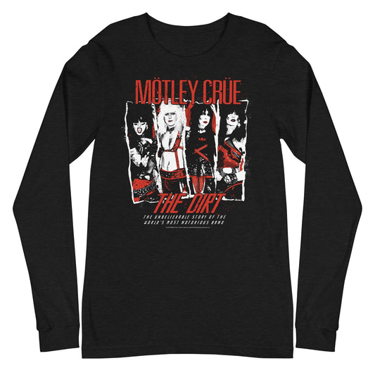 Motley Crue The Dirt Mens Long Sleeve Shirt Black