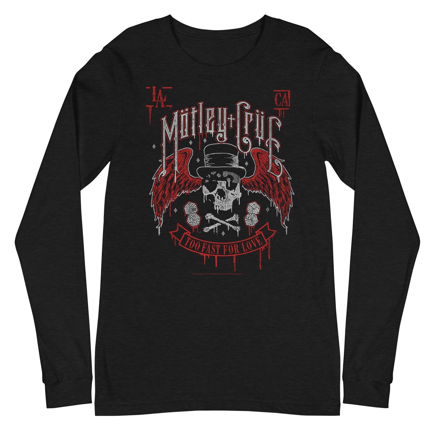 Motley Crue Los Angeles Mens Long Sleeve Shirt Black