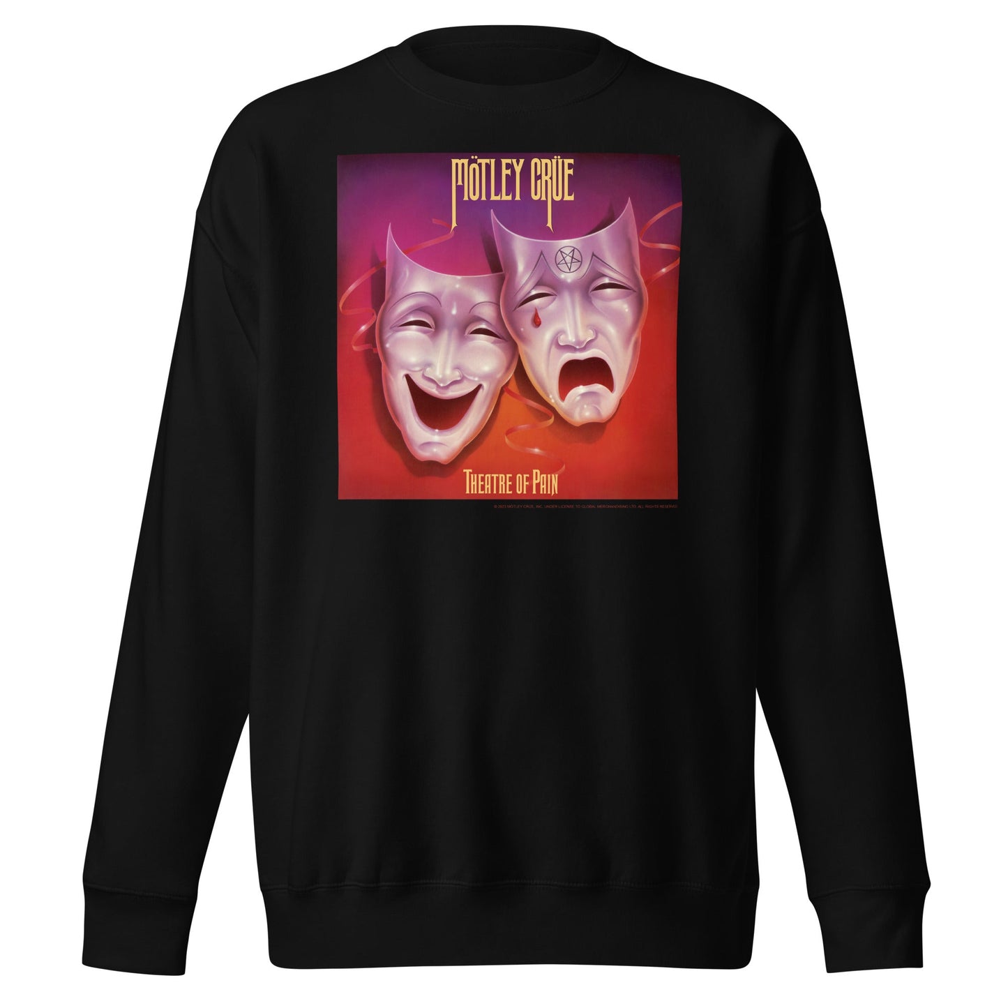 Motley Crue Theatre of Pain Cover Mens Sweatshirt Black