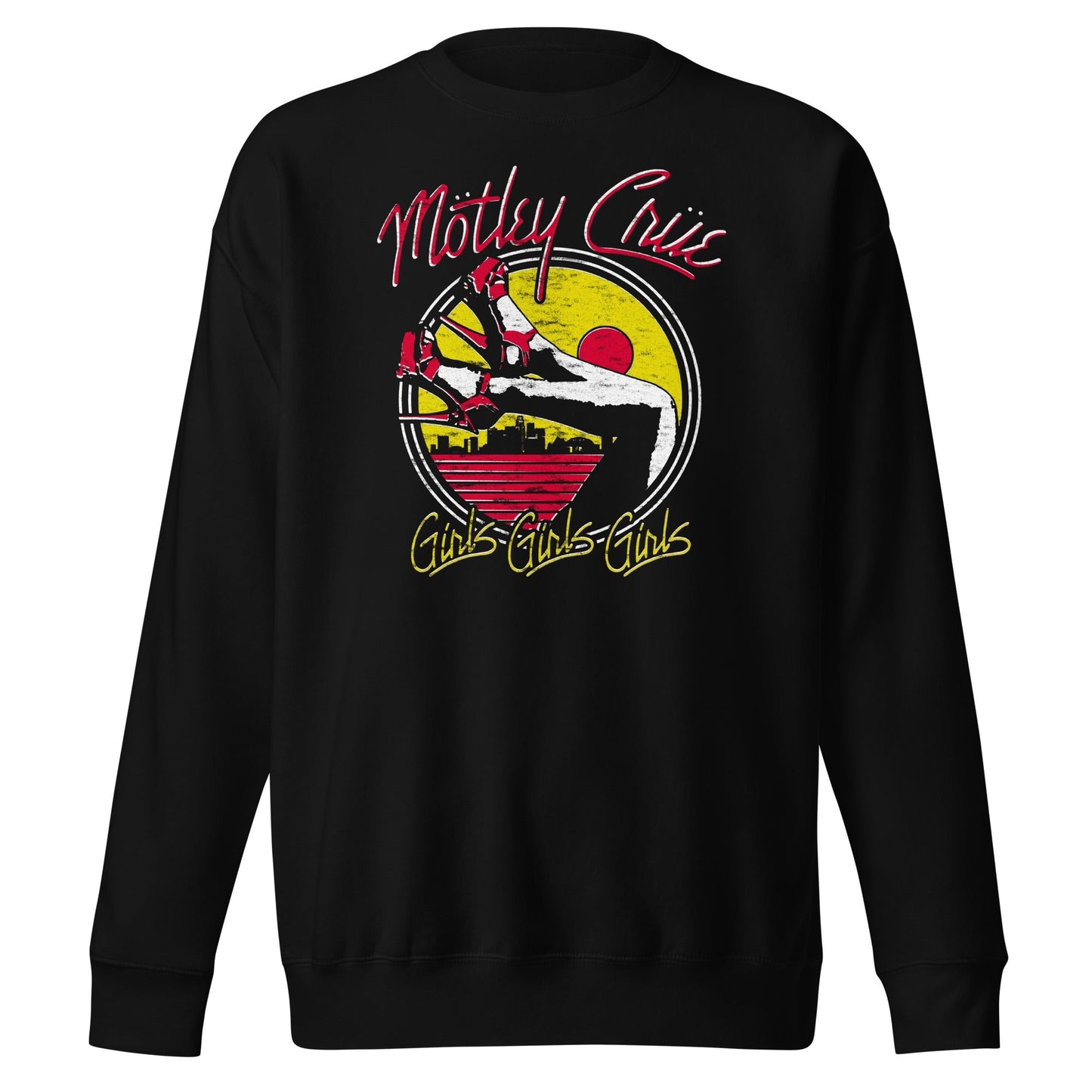 Motley Crue Girls Sunset Mens Sweatshirt Black