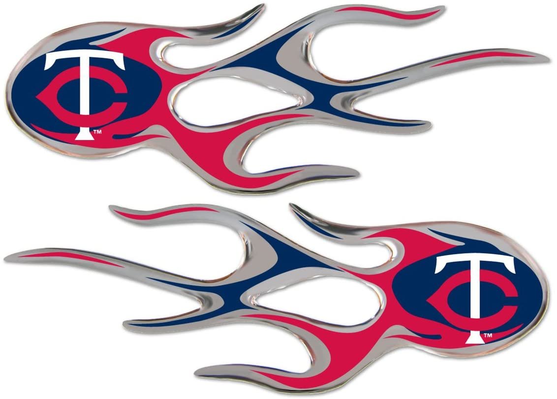 MLB Minnesota Twins Micro Flame Graphics Decal (Pack of 2)