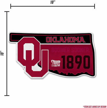 Oklahoma Sooners Pennant State Shape 18 Inch Soft Felt University of