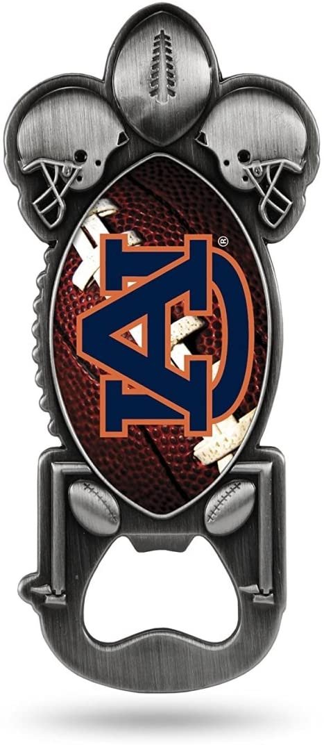Auburn University Tigers Party Starter Bottle Opener, Pewter