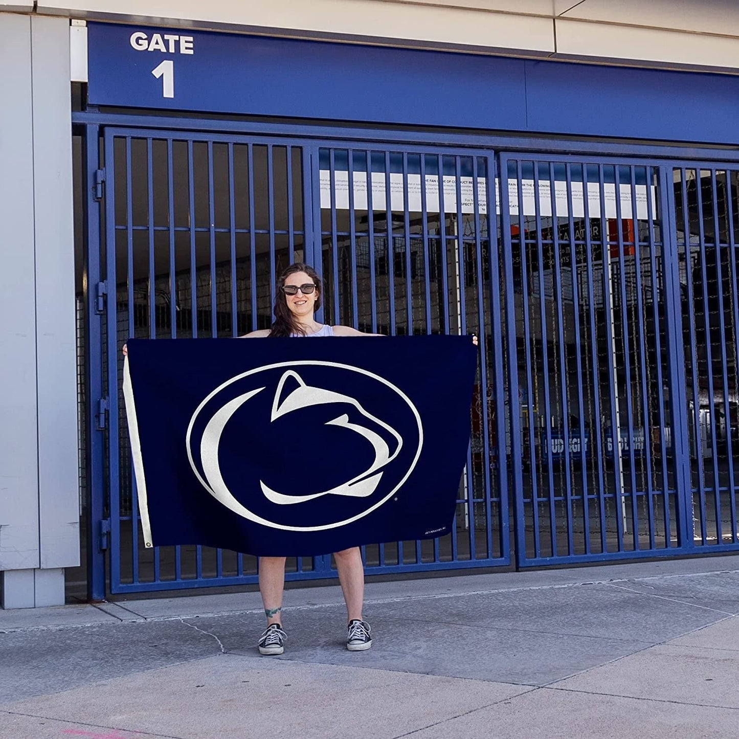 Penn State University Nittany Lions Premium 3x5 Feet Flag Banner Metal Grommets Outdoor Indoor