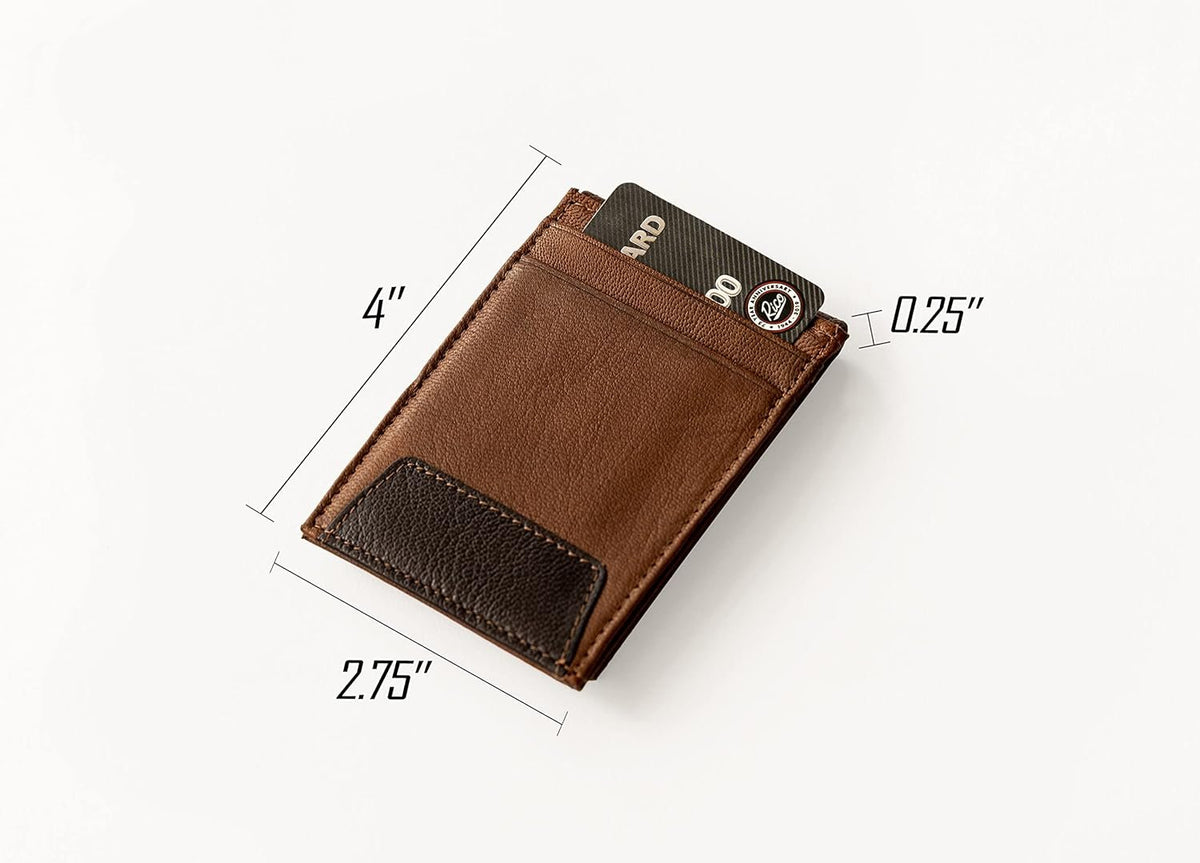 Phoenix Suns Premium Black Leather Wallet, Front Pocket Magnetic Money Clip, Laser Engraved, Vegan