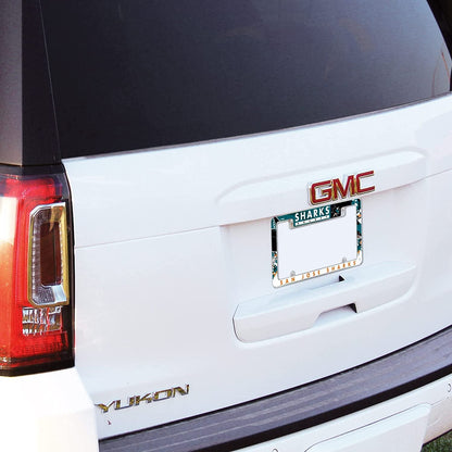 Toronto Maple Leafs Metal License Plate Frame Chrome Tag Cover Carbon Fiber Design 6x12 Inch