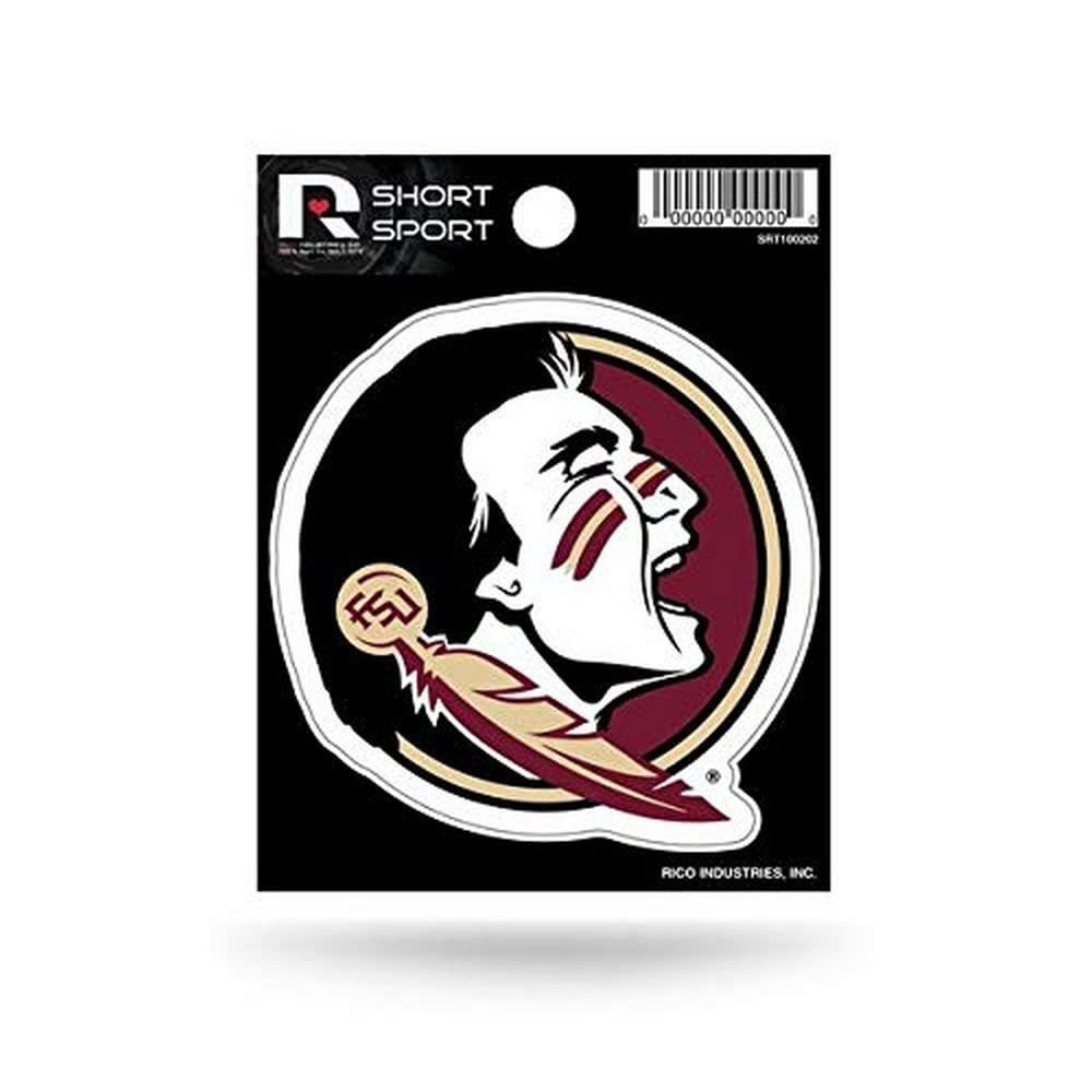 Rico Industries NCAA Florida State Seminoles Die Cut Team Logo Short Sport Sticker