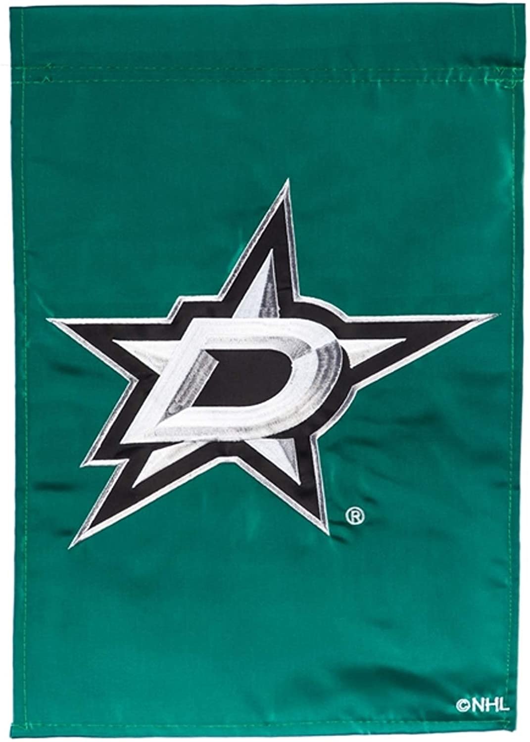 Dallas Stars Premium Garden Flag Banner Applique Embroidered 10x15 Inch