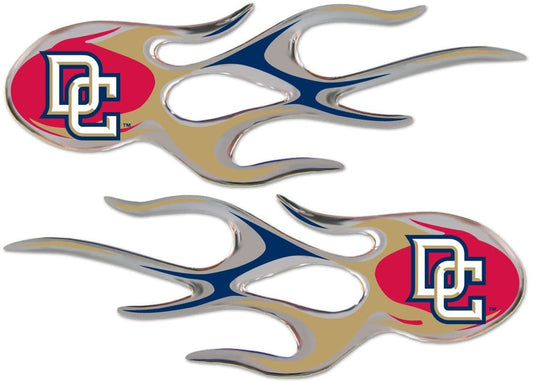 Washington Nationals Dc Logo, Pair of Decal Sticker Emblem, Air Puffed Raised, Micro Flame Design, Full Adhesive Backing, 2x5 Inch Each