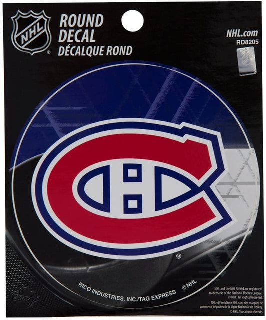 Montreal Canadiens 4" Round Decal