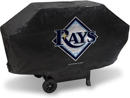 MLB Tampa Bay Rays Deluxe Grill Cover, Black, 68 x 21 x 35
