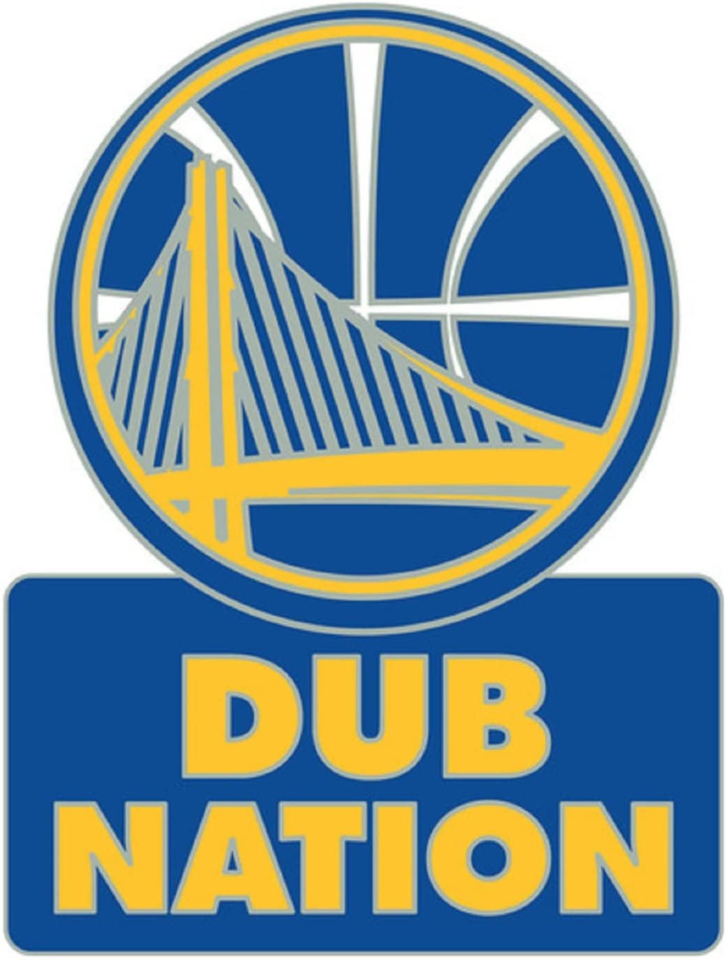 Golden State Warriors Dub Nation Premium Metal Pin, Lapel Hat Tie, Push Pin Backing
