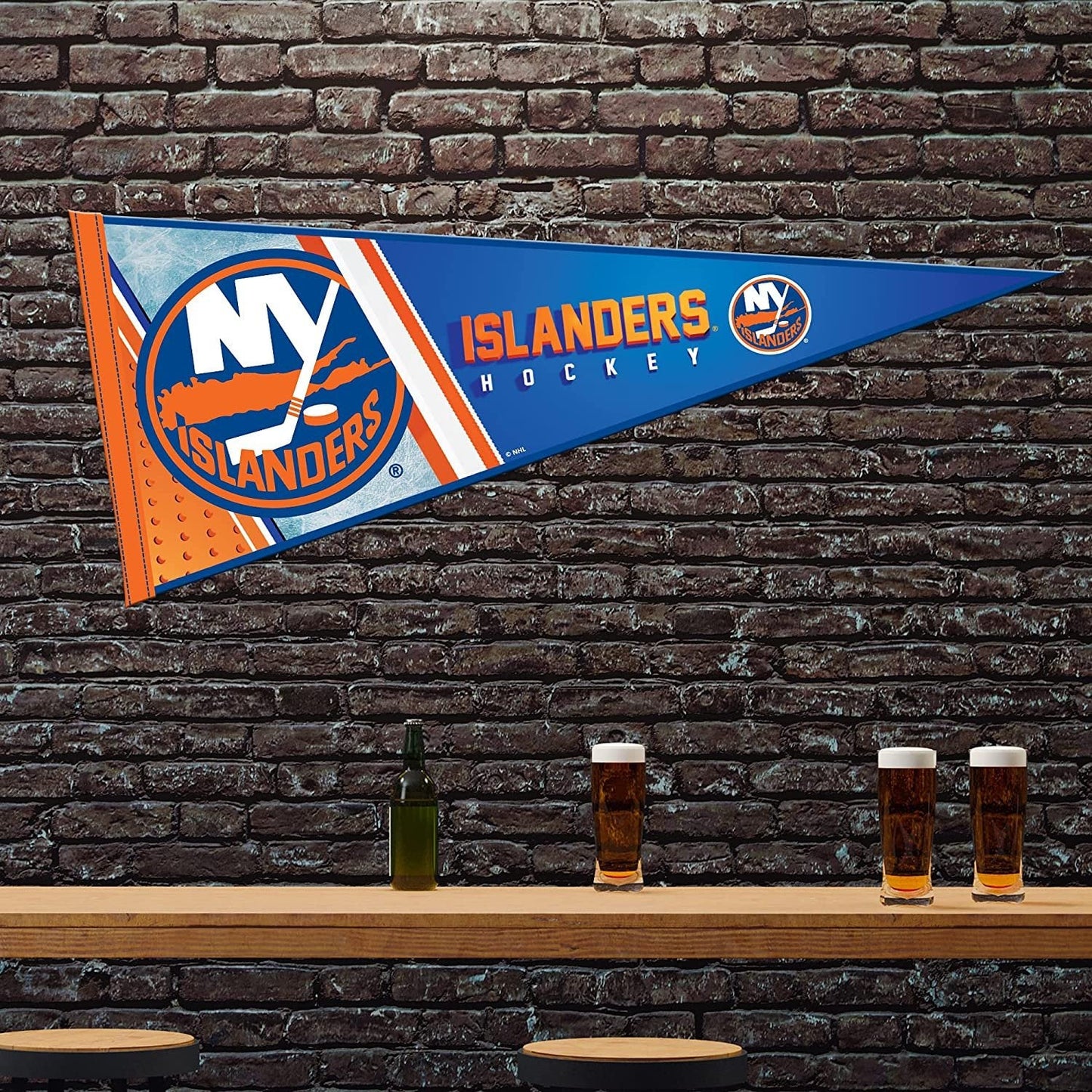 Rico Industries NHL New York Islanders 12" X 30" Soft Felt Pennant - Home/Wall Décor