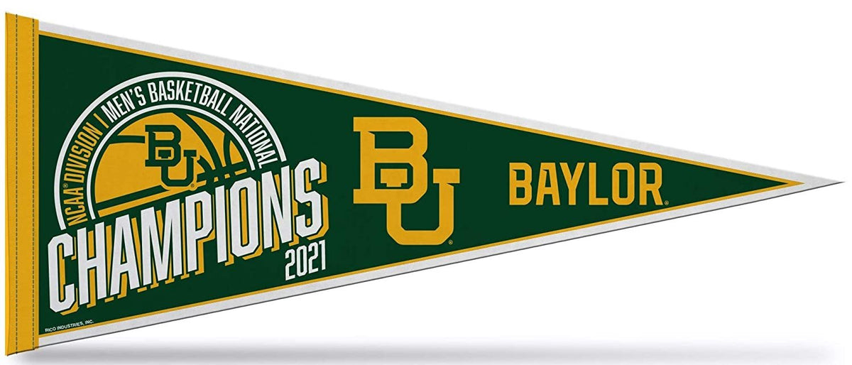 Baylor University Bears 2021 Champions Soft Felt Pennant, 12x30 Inch