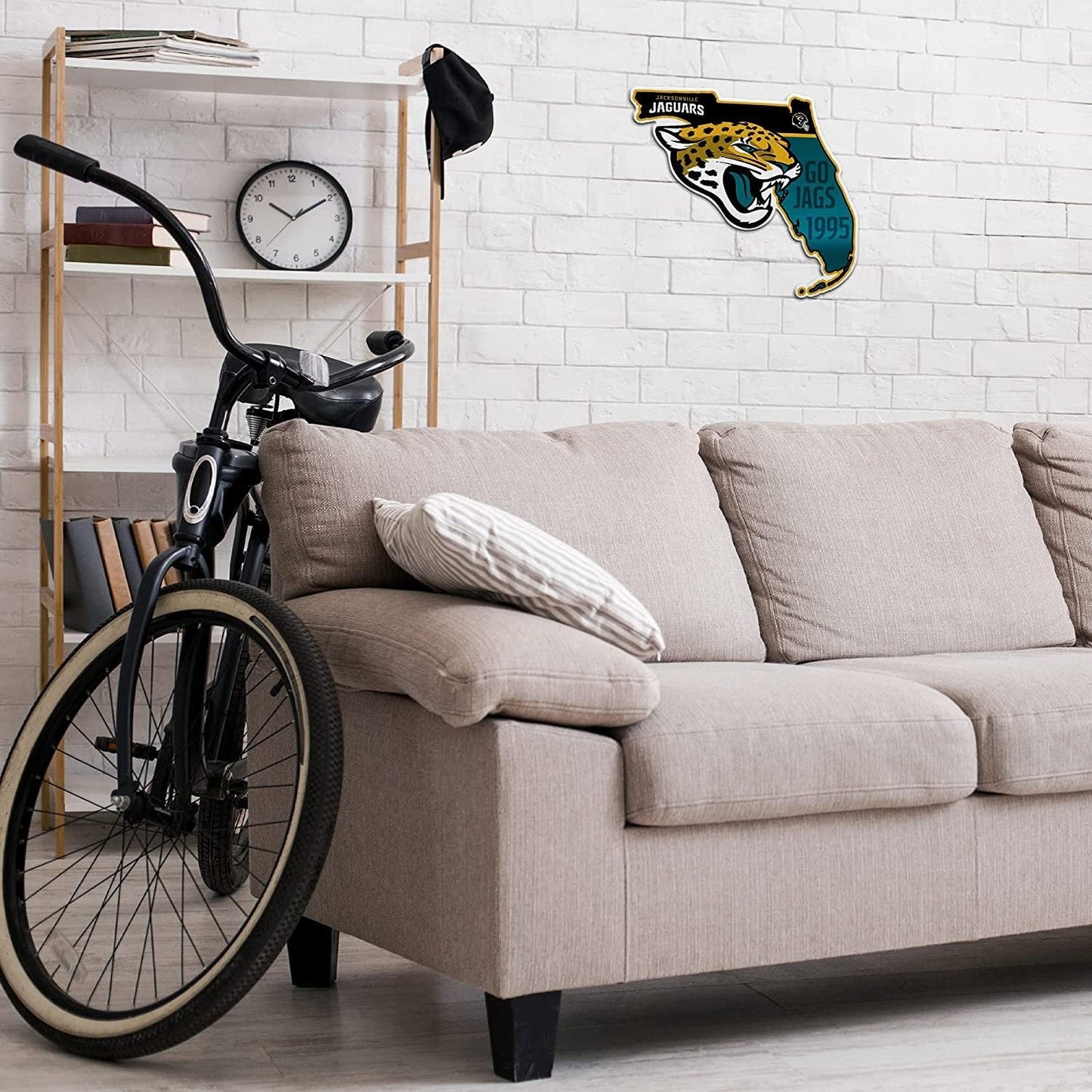 Jacksonville Jaguars Pennant State Shape 18 Inch Soft Felt