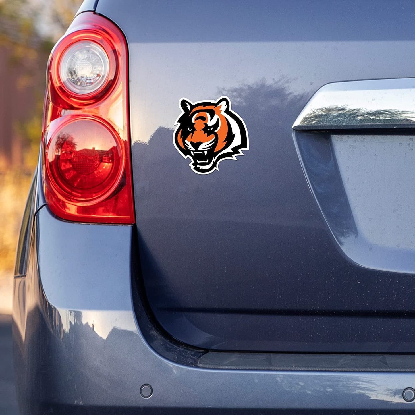 Calgary Flames 4x4 Inch Decal Sticker Retro Logo Clear Backing
