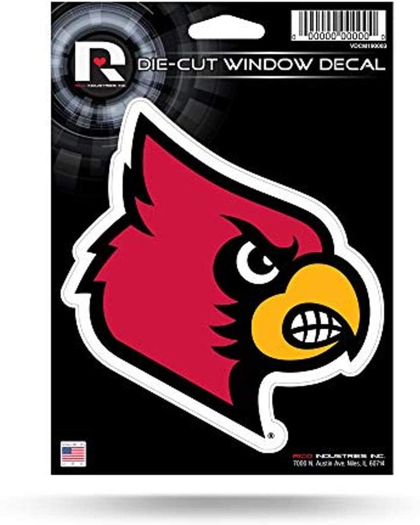 University of Louisville Cardinals 5 Inch Die Cut Flat Vinyl Decal Sticker Adhesive Backing