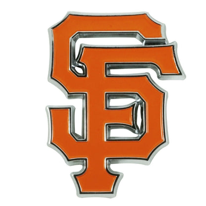 San Francisco Giants Premium Solid Metal Color Chrome Raised Auto Emblem Decal