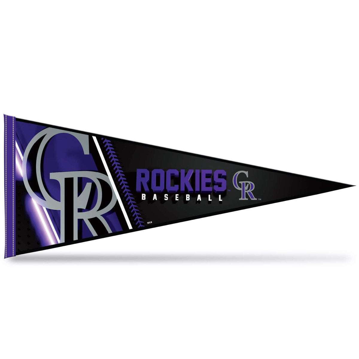 Colorado Rockies 12x30 Inch Pennant, Soft Felt, Easy to Hang