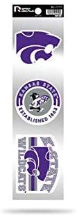 Kansas State Wildcats 3 Piece Retro Spirit Decals Premium Throwback Stickers