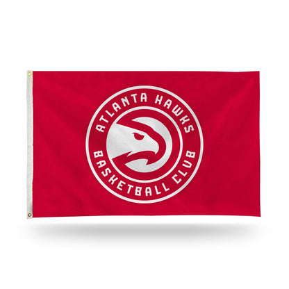 Atlanta Hawks Premium 3x5 Feet Flag Banner, Logo Design, Metal Grommets, Outdoor Use, Single Sided