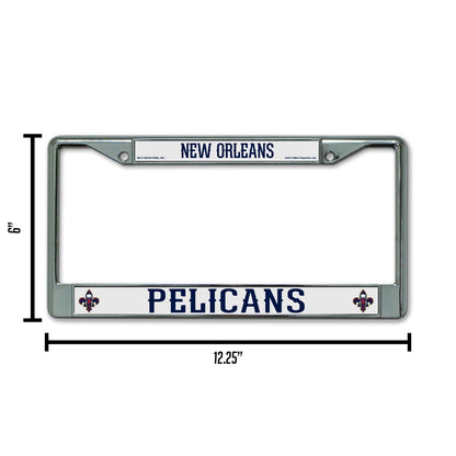 Rico New Orleans Hornets Chrome License Plate Frame