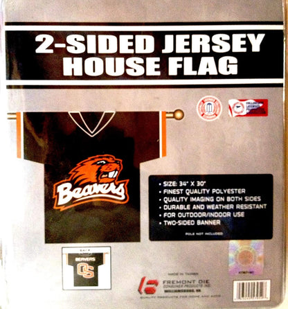 Oregon State University Beavers Premium 2-Sided Banner Flag, Jersey Design, 30x34 Inch