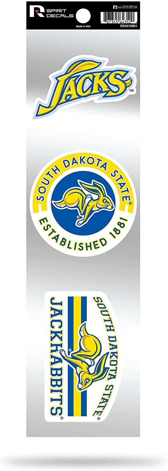 South Dakota State University Jackrabbits Retro Decal Sticker Sheet 3-Piece