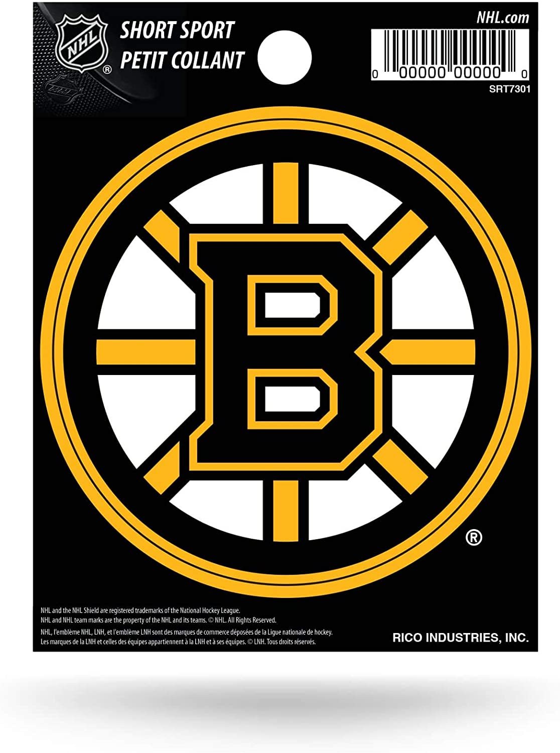 Boston Bruins 3 Inch Decal Sticker, Flat Vinyl, Die Cut, Full Adhesive Backing