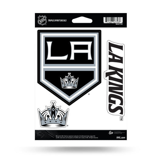 Rico Industries NHL Los Angeles Kings Triple Spirit Stickers Triple Sticker Sheet