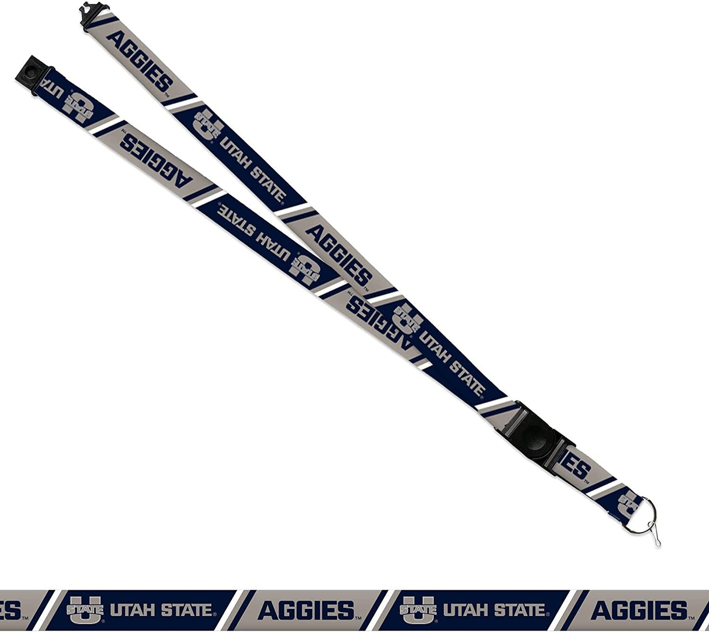 Utah State University Aggies Lanyard Keychain Safety Breakaway Double Sided