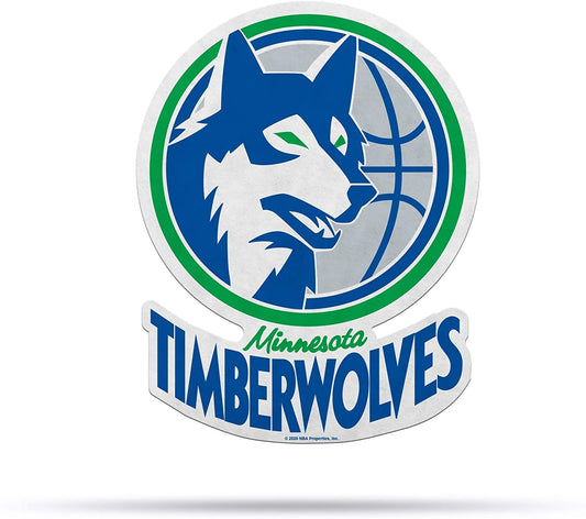 NBA Minnesota Timberwolves NBA Retro Shape Cut Pennant, Team color, Item footprint: 18" x 18"