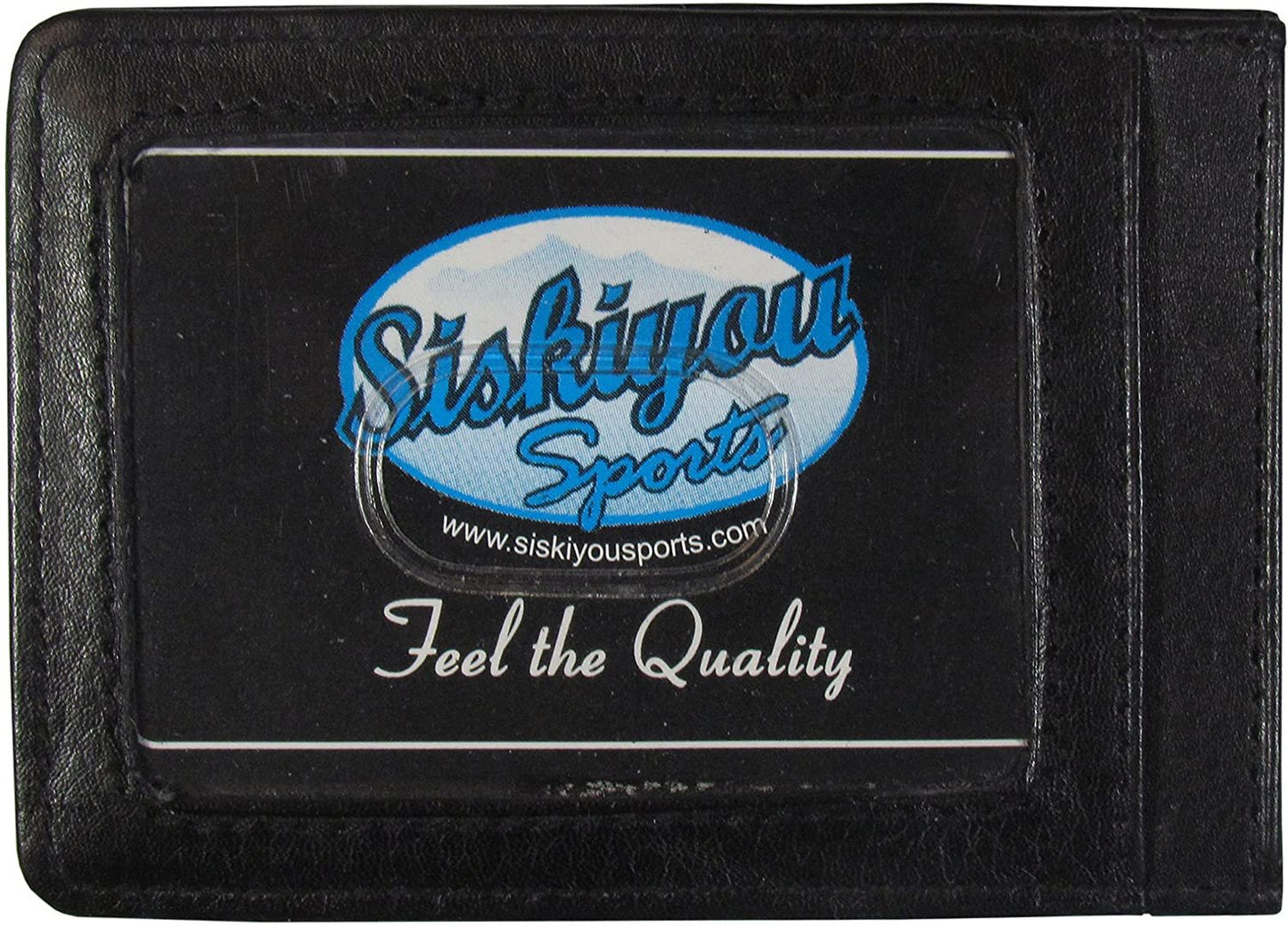 New Jersey Devils Black Leather Wallet, Front Pocket Magnetic Money Clip, Printed Logo