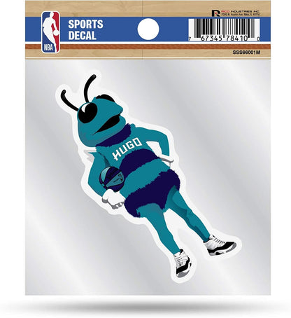 Charlotte Hornets 4x4 Decal Sticker Mascot Logo Premium with Clear Backing Flat Vinyl Auto Home NBA