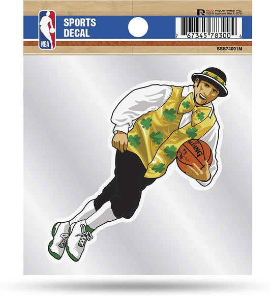 Boston Celtics 4x4 Decal Sticker Mascot Logo Premium with Clear Backing Flat Vinyl Auto Home NBA