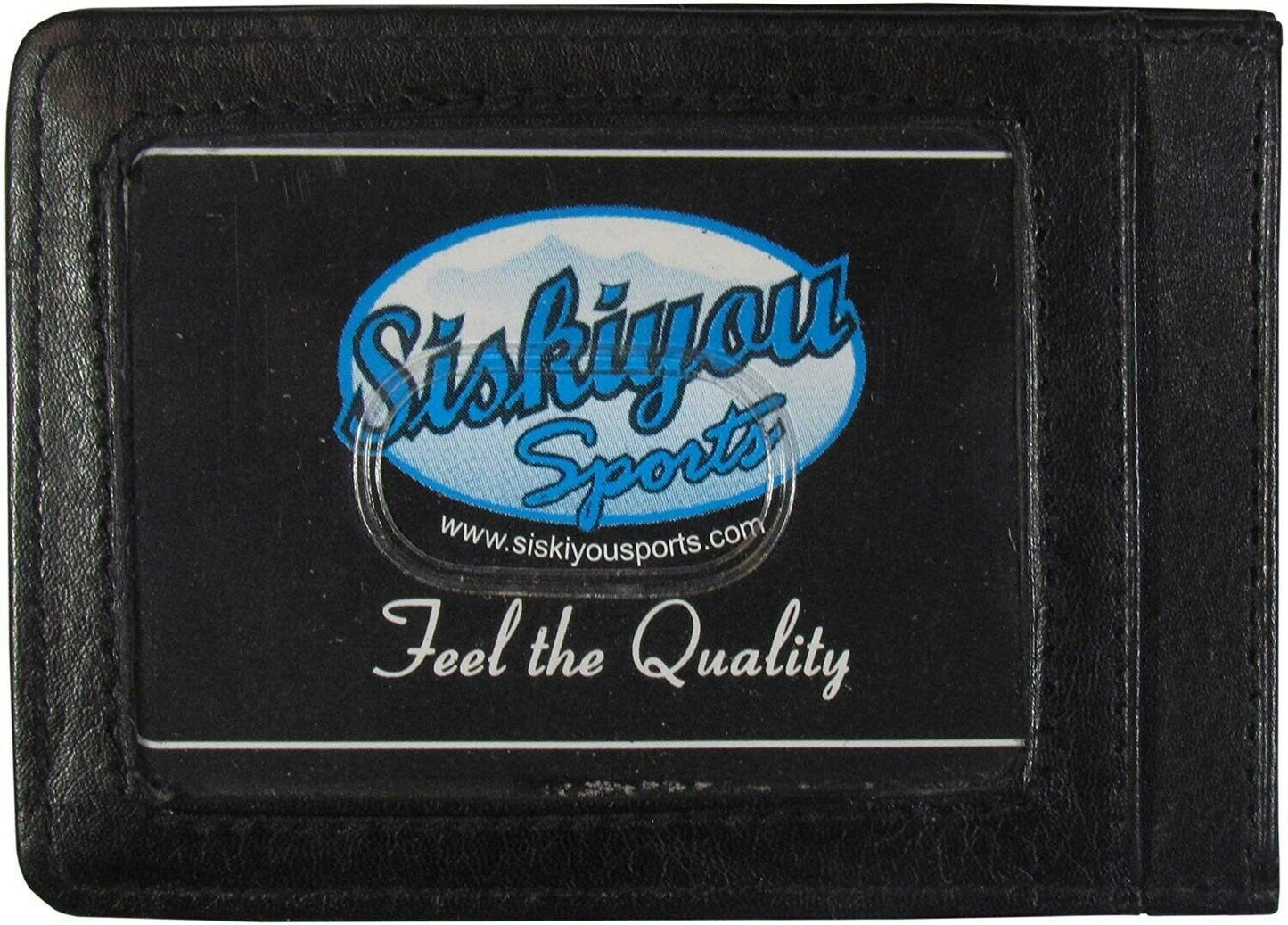 Philadelphia Flyers Black Leather Wallet, Front Pocket Magnetic Money Clip, Printed Logo