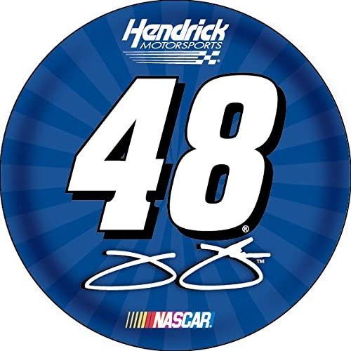 Jimmie Johnson #48 4" Round Vinyl Magnet Auto Home Nascar Racing