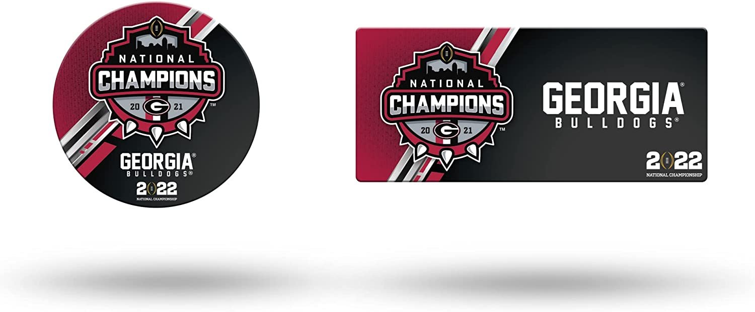 University of Georgia Bulldogs 2022 Champions 2-Piece Die Cut Team Logo Magnet Set, 3 Inch Magnets, Home or Auto Use, Officially Licensed, Made in the USA