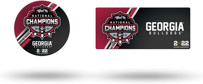 University of Georgia Bulldogs 2022 Champions 2-Piece Die Cut Team Logo Magnet Set, 3 Inch Magnets, Home or Auto Use, Officially Licensed, Made in the USA
