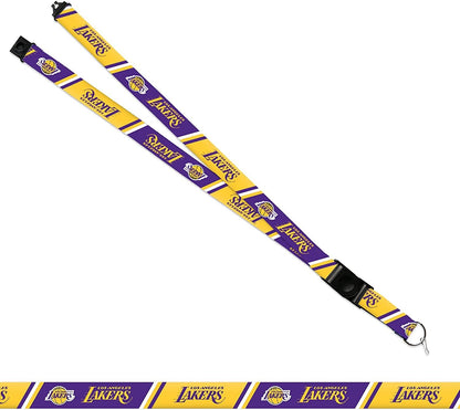 Los Angeles Lakers Lanyard Keychain Safety Breakaway Double Sided