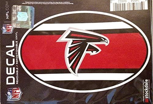 Atlanta Falcons 5"x7" SUPER STRIPE Repositionable Vinyl Decal Auto Home Football