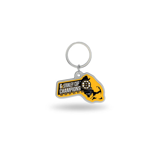 Rico Industries NHL Boston Bruins Champ State Shape Keychain