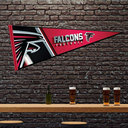 Atlanta Falcons Soft Felt Pennant 12 x 30 Inch