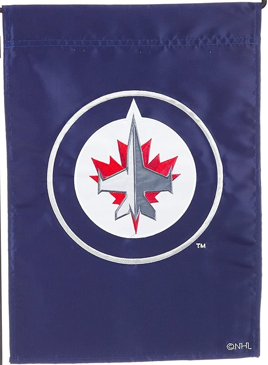 Winnipeg Jets Premium 2-Sided Garden Flag Banner, Applique & Embroidered, 13x18 Inch